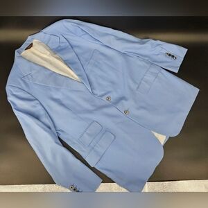 Southwick For Don Nash sz 44 X Tall Sport Coat Jacket Blazer SKY BLUE Cashmere